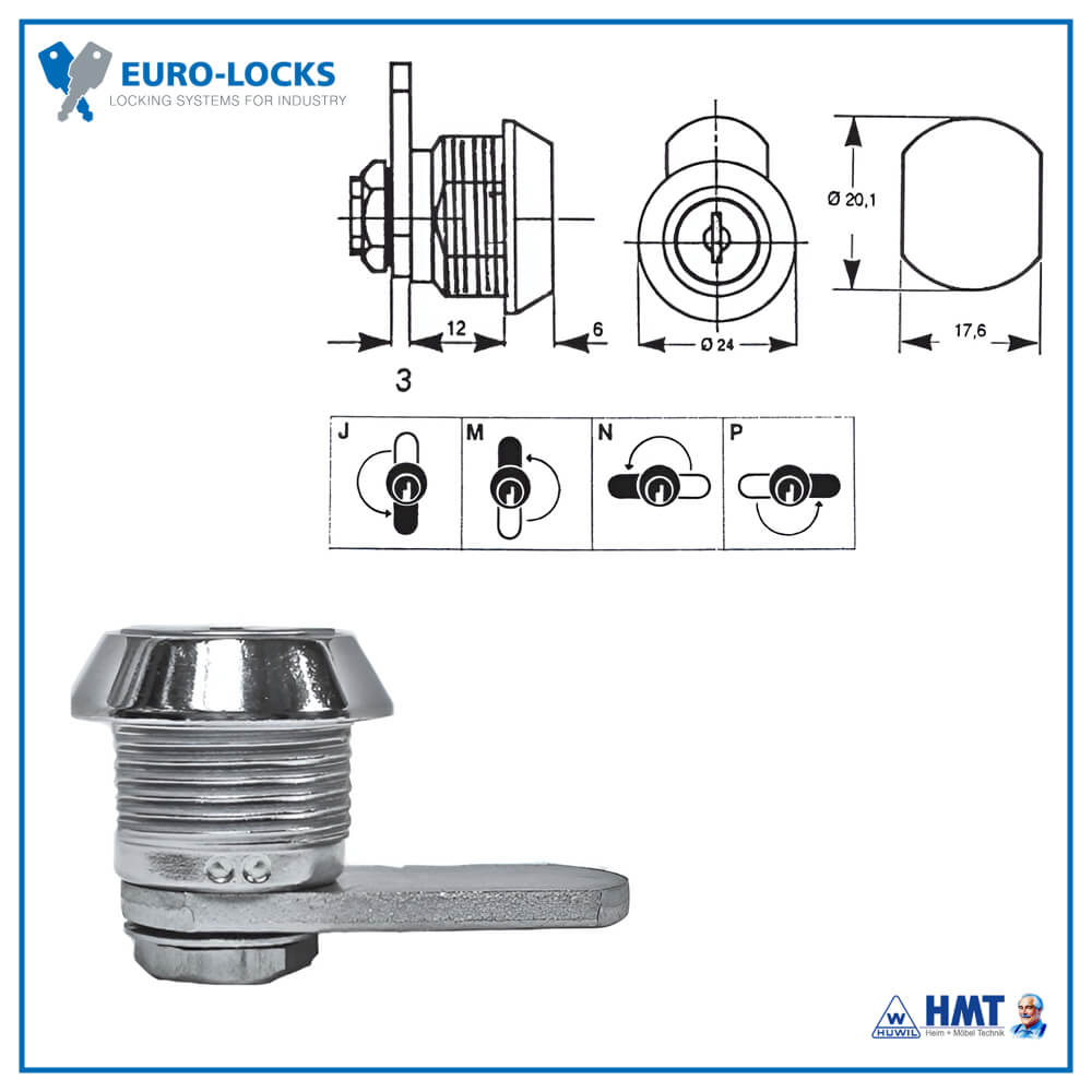 EURO-LOCKS Schloß Serie 93E - VS