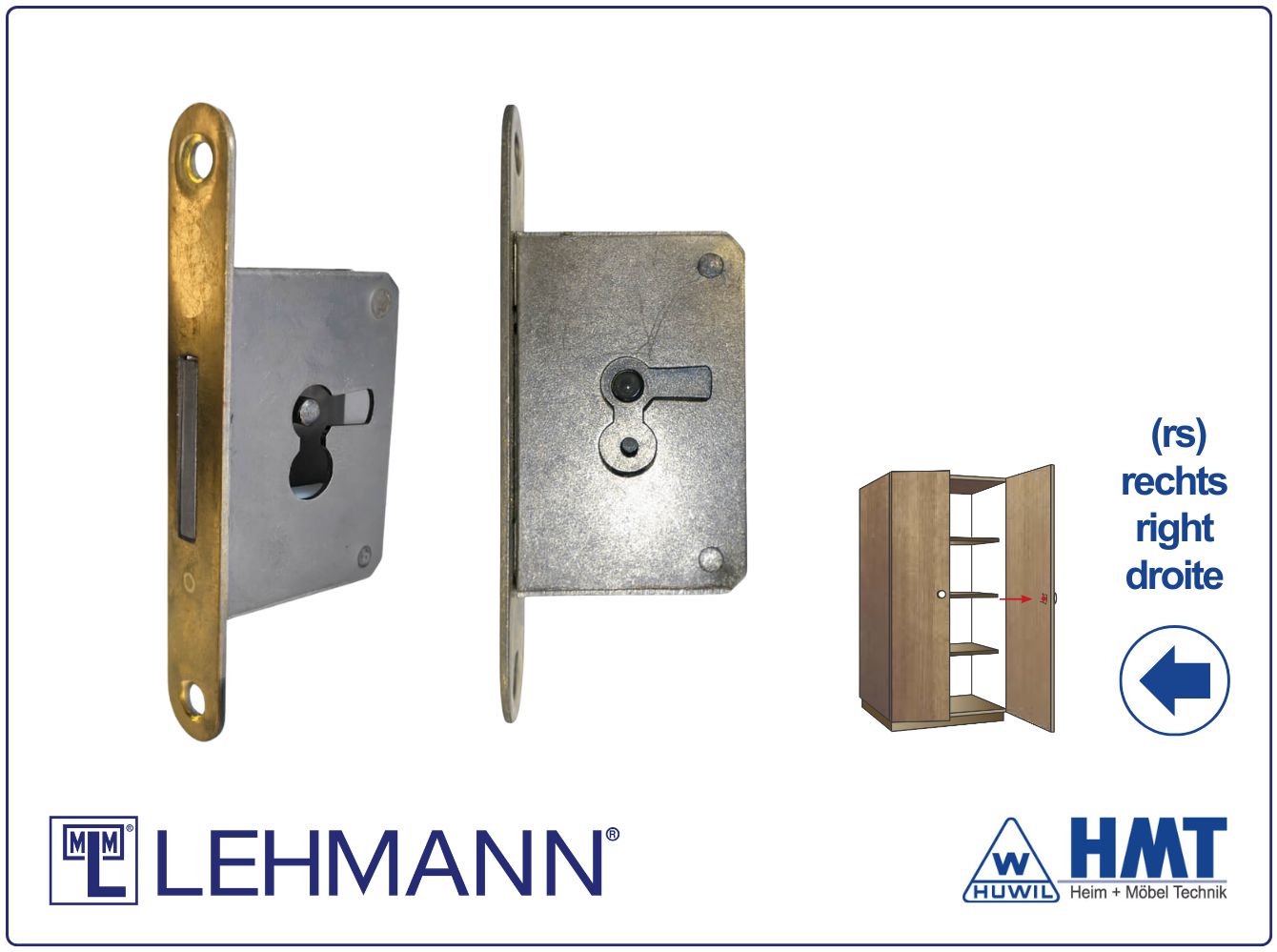 MLM Schloss Typ 490 für Bartschlüssel - D15 / rs MLM Schloss Typ 490 für Bartschlüssel - D15 / rs