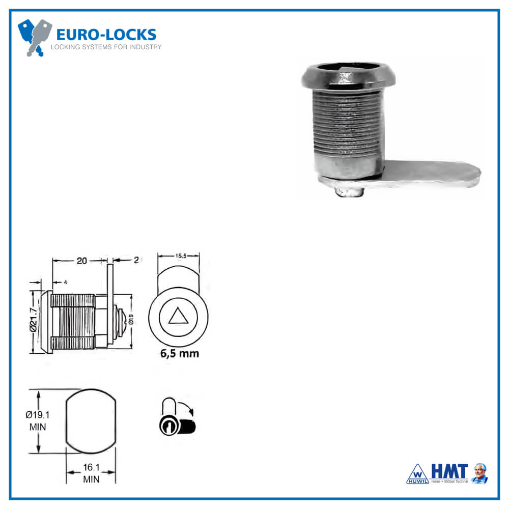 EURO-LOCKS Schloss Typ C073 ▲ 7 mm EURO-LOCKS Schloss Typ C073 ▲ 7 mm