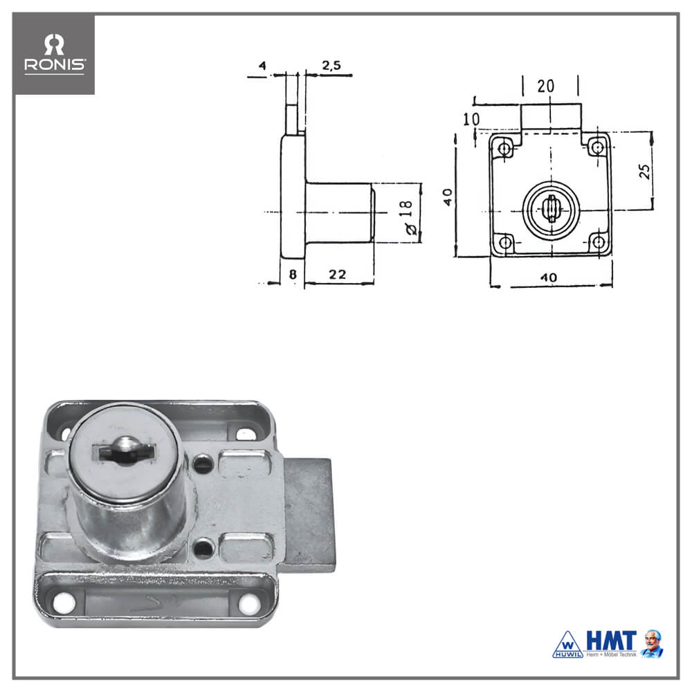 RONIS Schloss Typ YK 4500 - D25 / ls / VS RONIS Schloss Typ YK 4500 - D25 / ls / VS
