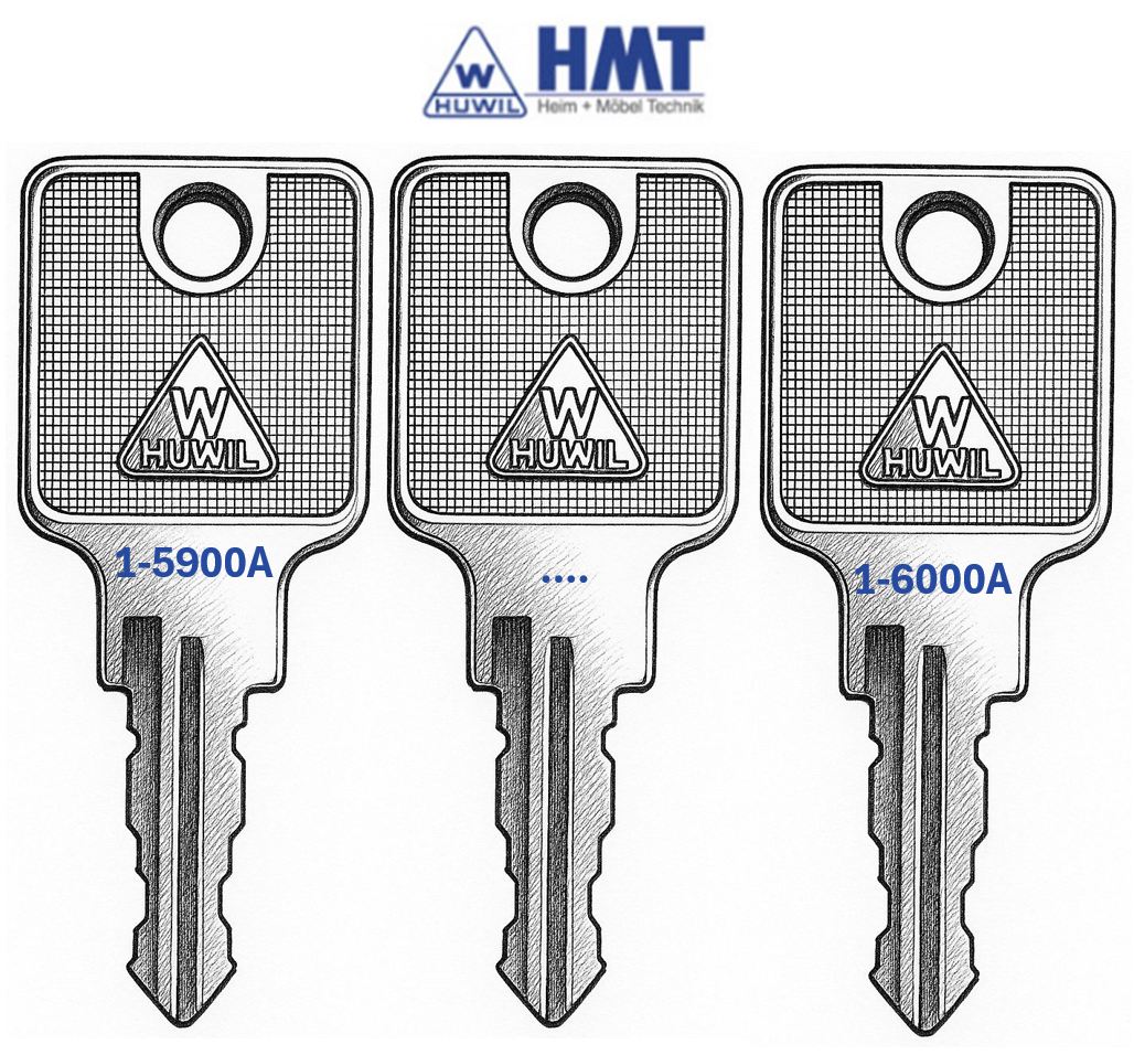 DELETE HUWIL Wendeschlüssel Typ 1550 - (5900 bis 6000)