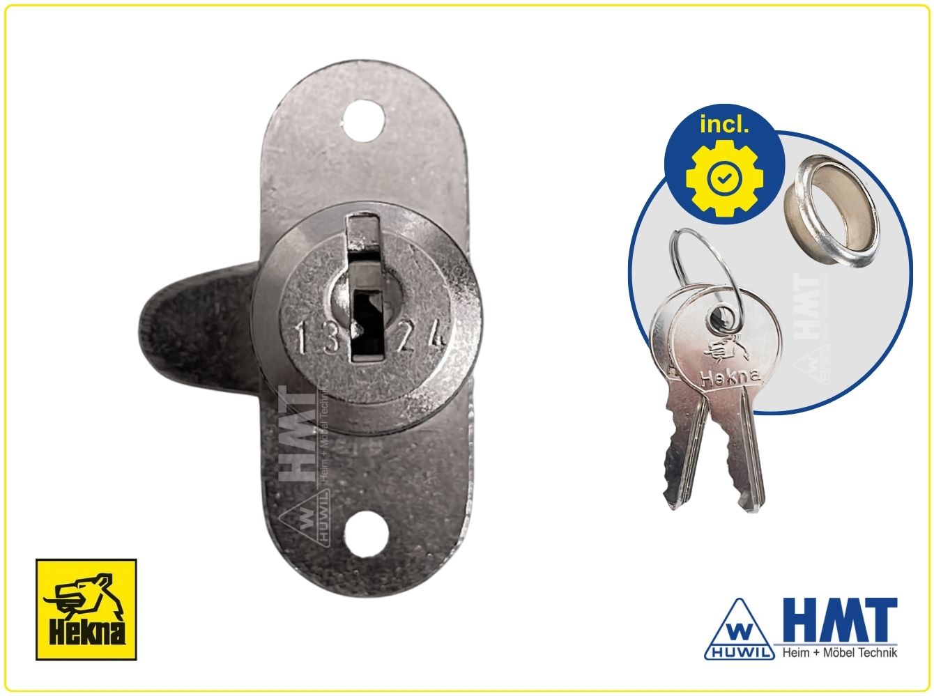 HEKNA Schloss Typ 505 [W9] - Hebel A / rs / VS