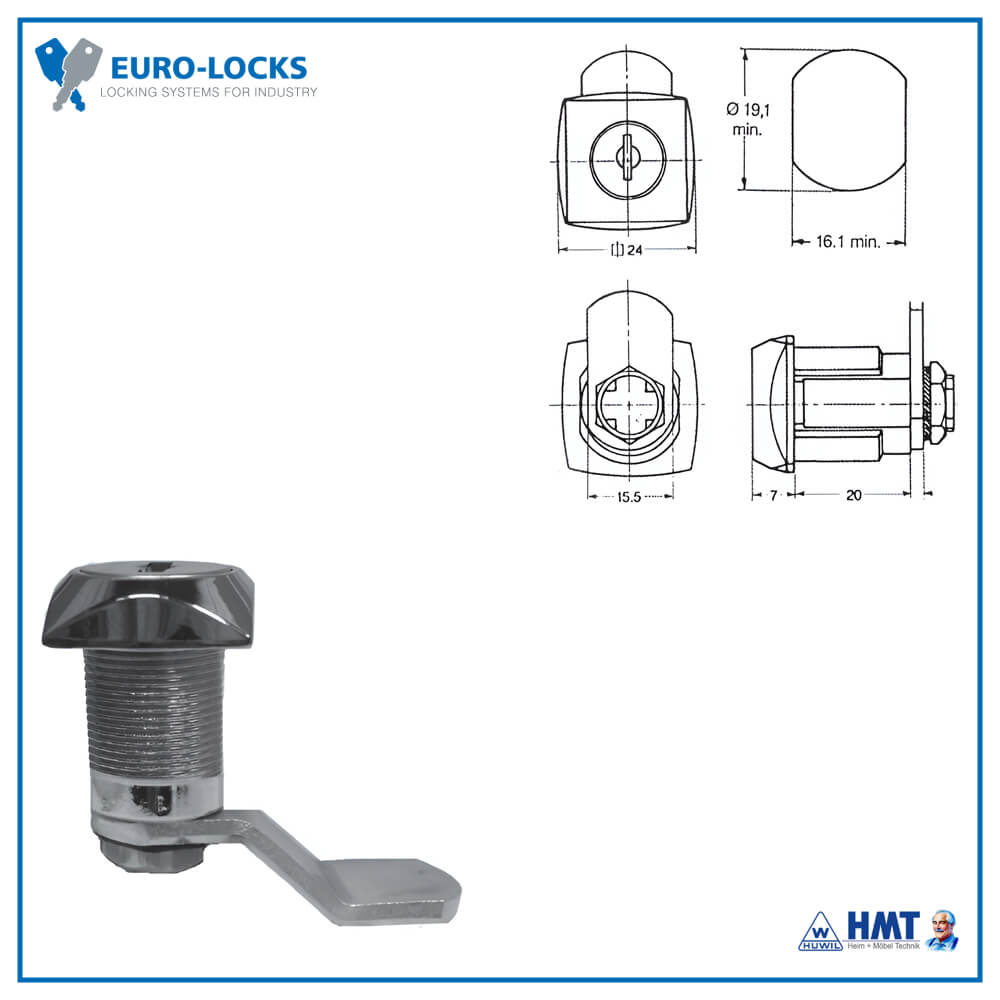 EURO-LOCKS Schloss Typ 0802 [180°] - B5271 / VS
