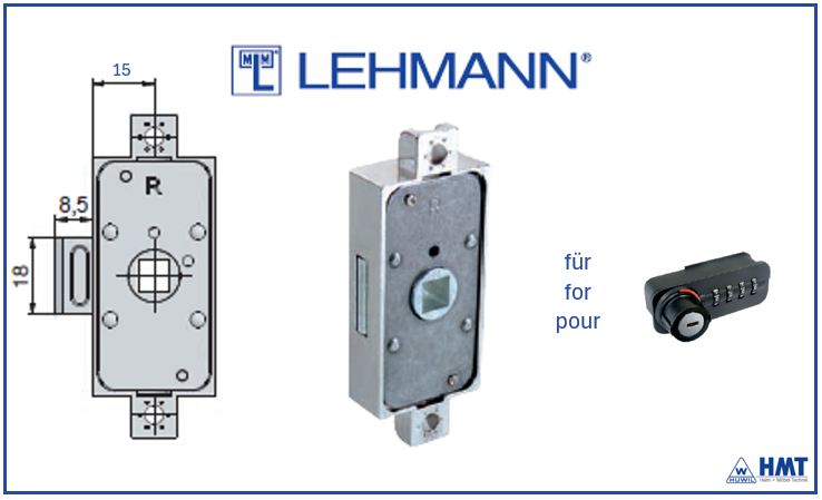 MLM Schloß Typ 708.8 [K] für Dial Lock - [A] / D15 / rs + ls