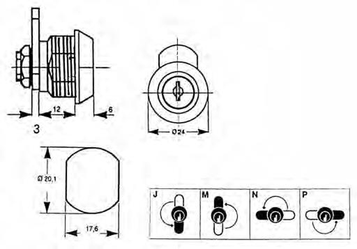 EURO-LOCKS Schloß Serie 93E - GL
