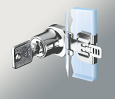 DELETE HUWIL Glasschiebetür-Vitrinenschloss Typ 0687