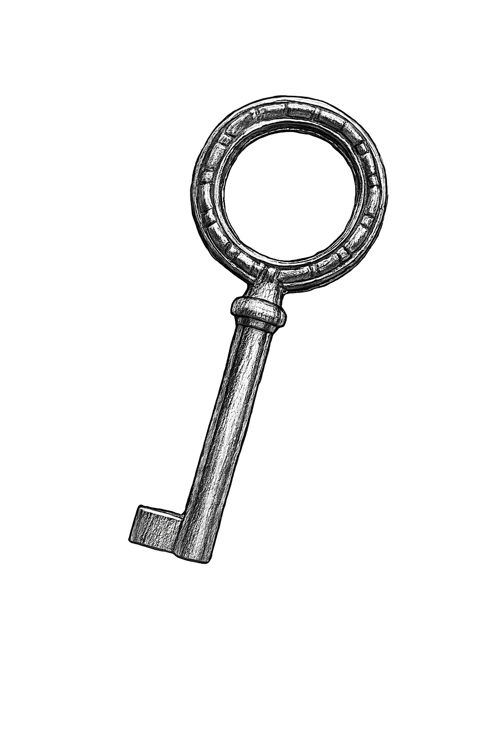 HUWIL Bartschlüssel Typ 1409 [M] - 35 / vermessingt