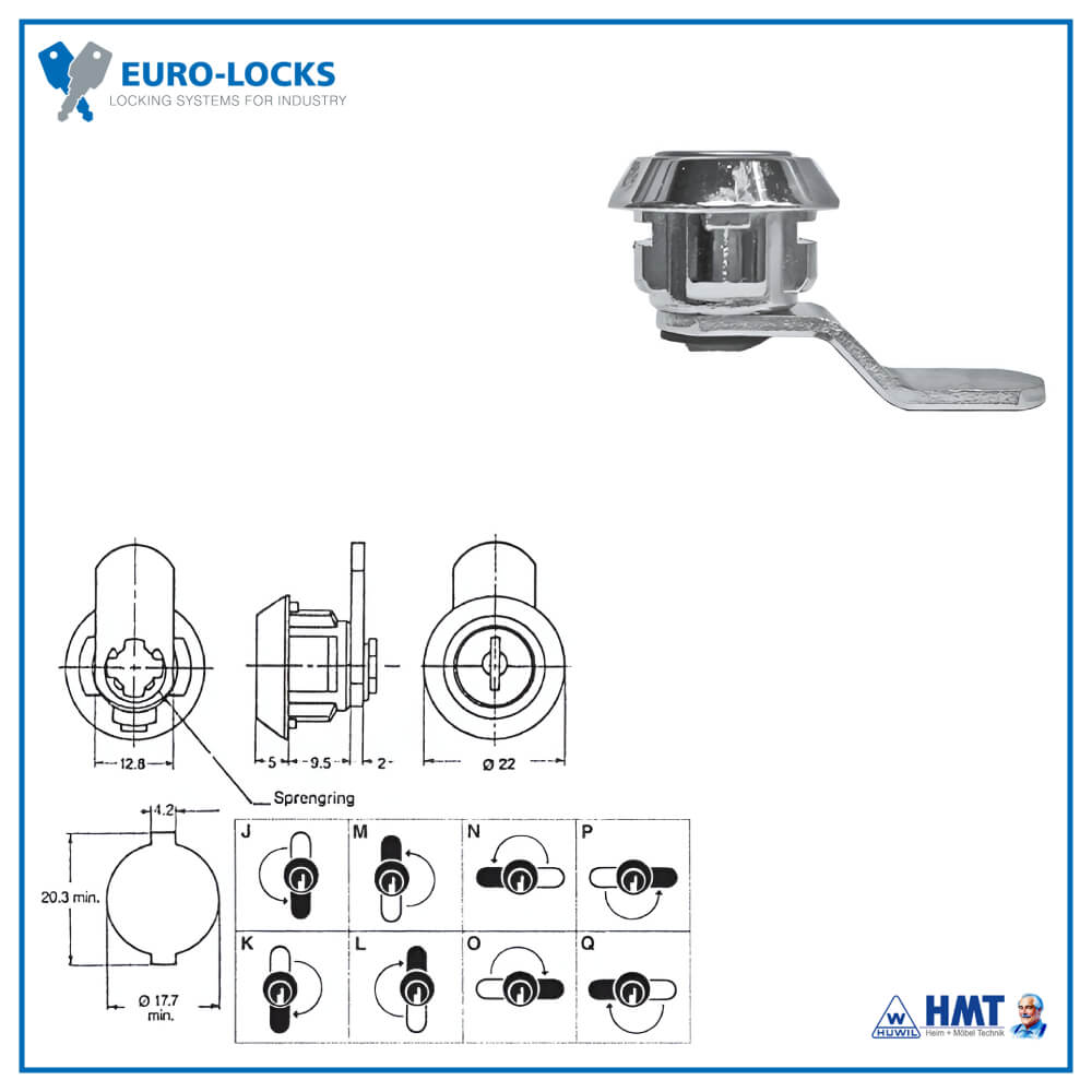 EURO-LOCKS Schloss Typ 0221 [03] - R#M231631 / GL