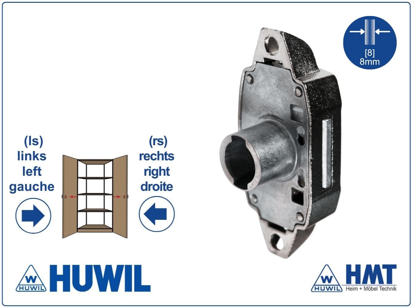 HUWIL Schloss [6] Typ 0248 [VK] - D15 / rs + ls