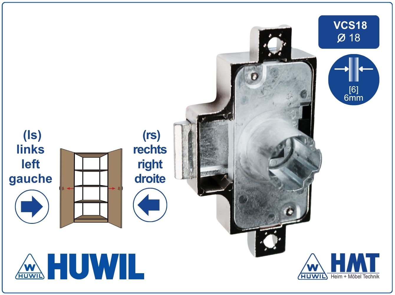 HUWIL Schloss [6] Typ 0748 [VK] rs + ls [MS16-22] - D30