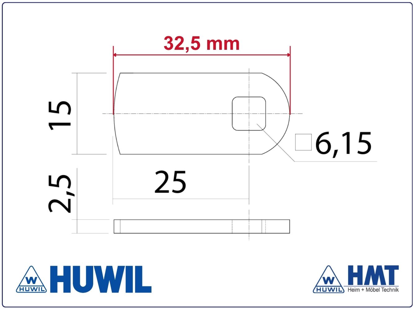 HUWIL Riegel #0827-005 HUWIL Riegel #0827-005