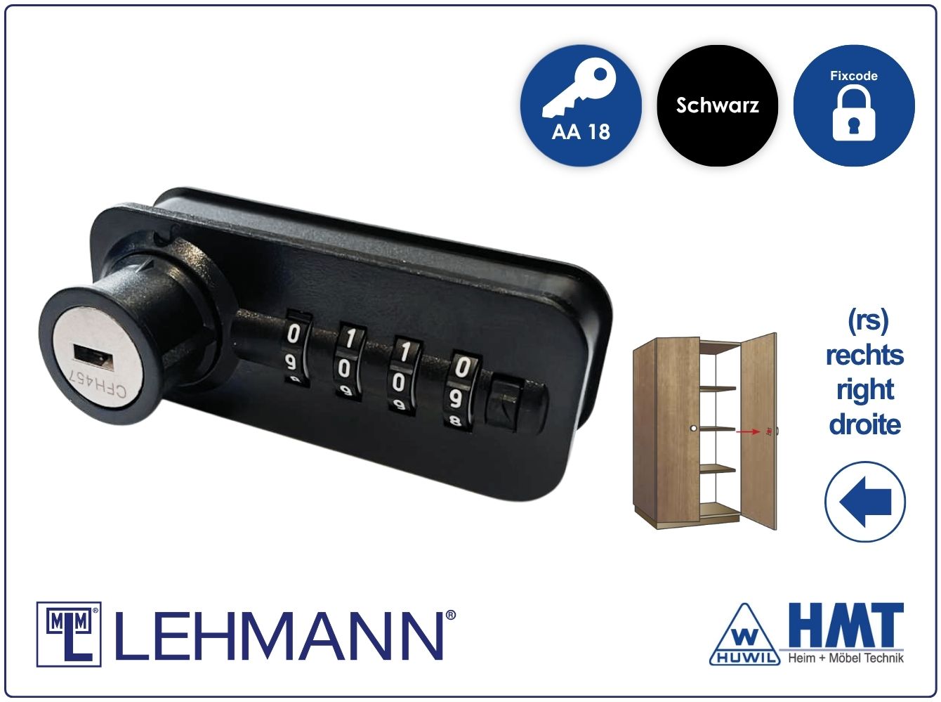 MLM Schloss Typ 57.01 Fix [B] AA 18 - rs