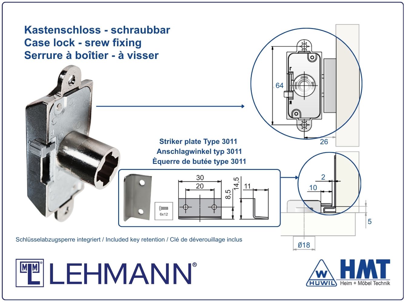 MLM Schloss Typ 550 P2 - D20 / rs + ls MLM Schloss Typ 550 P2 - D20 / rs + ls