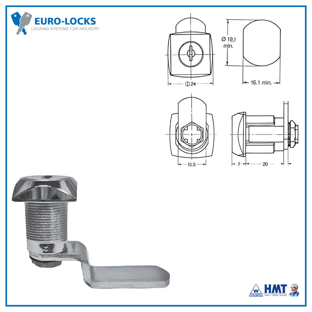 EURO-LOCKS Schloss Typ 0802 [180°] - 7342850 / VS