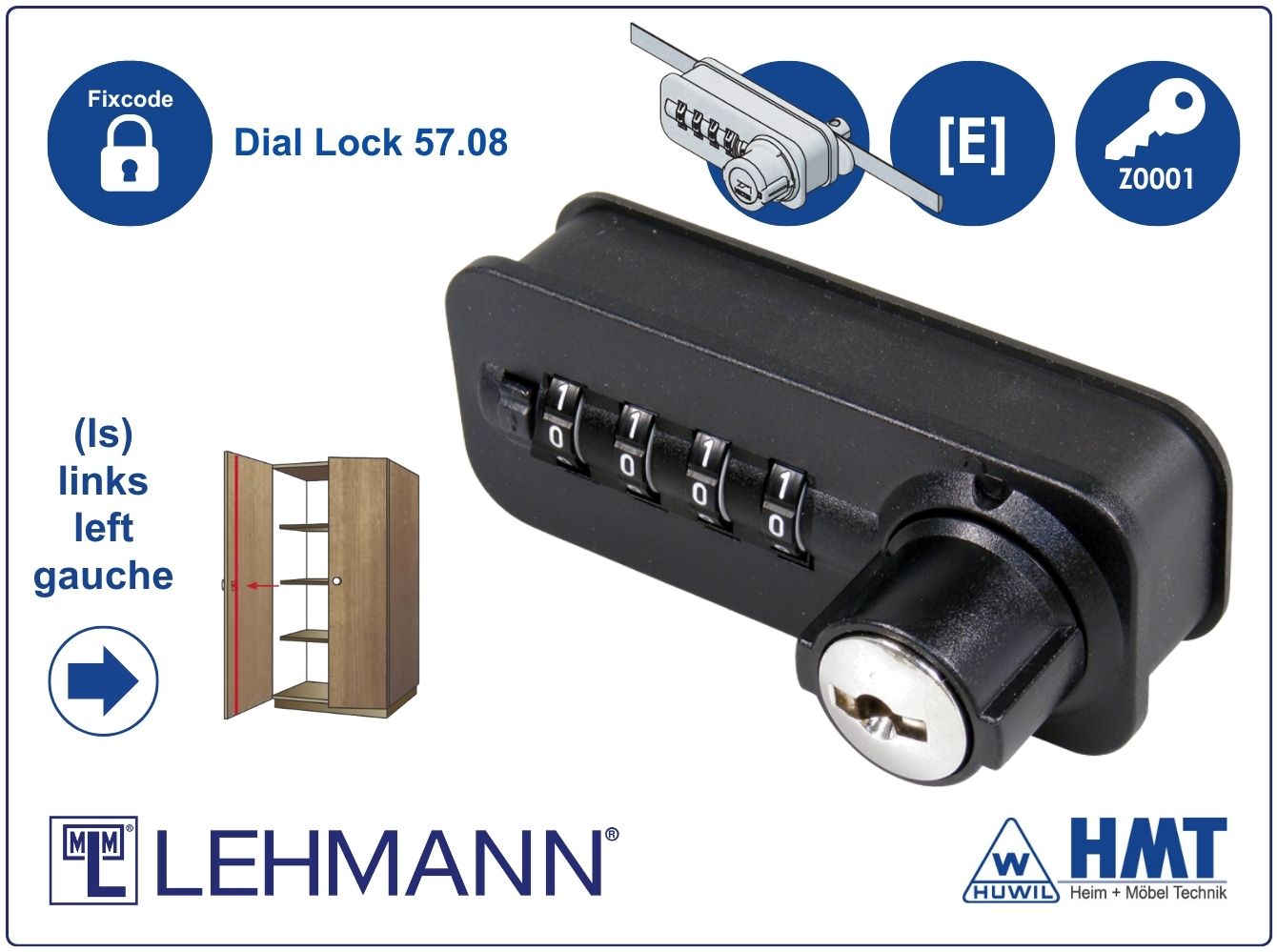 MLM Schloss Typ Dial Lock 57.08 Fix - [E] / ls / Z0001 / S