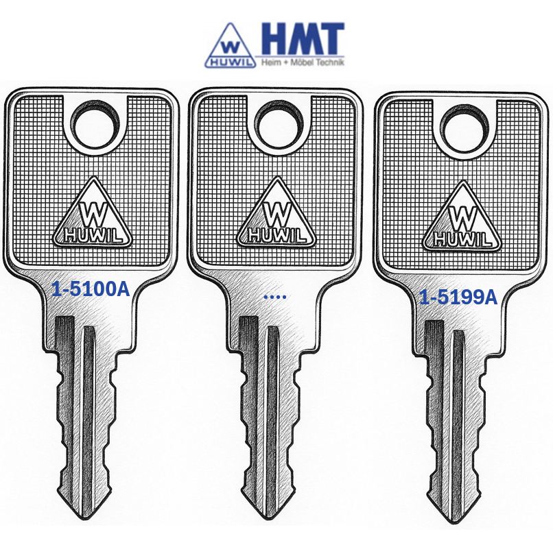 HUWIL Wendeschlüssel Typ 1550 - (5100 bis 5199)