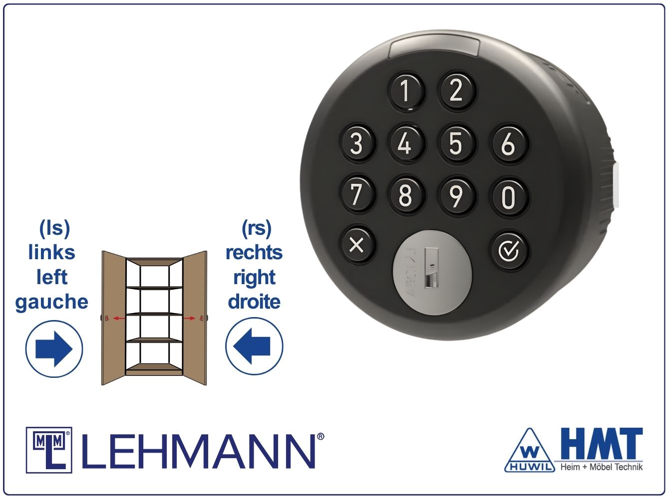 MLM E-Schloss Typ GIRO TA - free code / fix code MLM E-Schloss Typ GIRO TA - free code / fix code