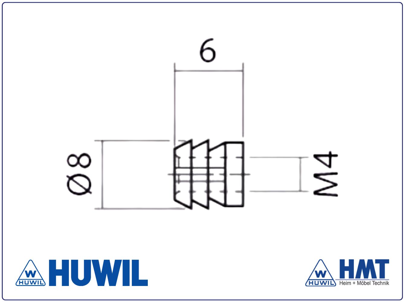 HUWIL Befestigungsmaterial Typ 2619 für Schlösser [SET]