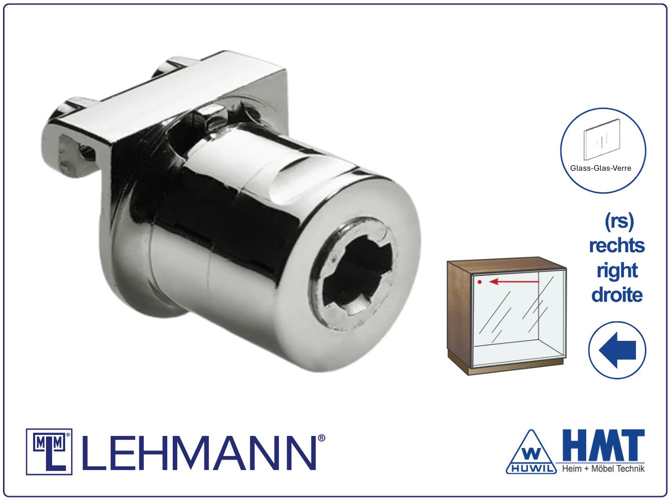 Glastürschloss Typ 324.02 P2/P4 - rs