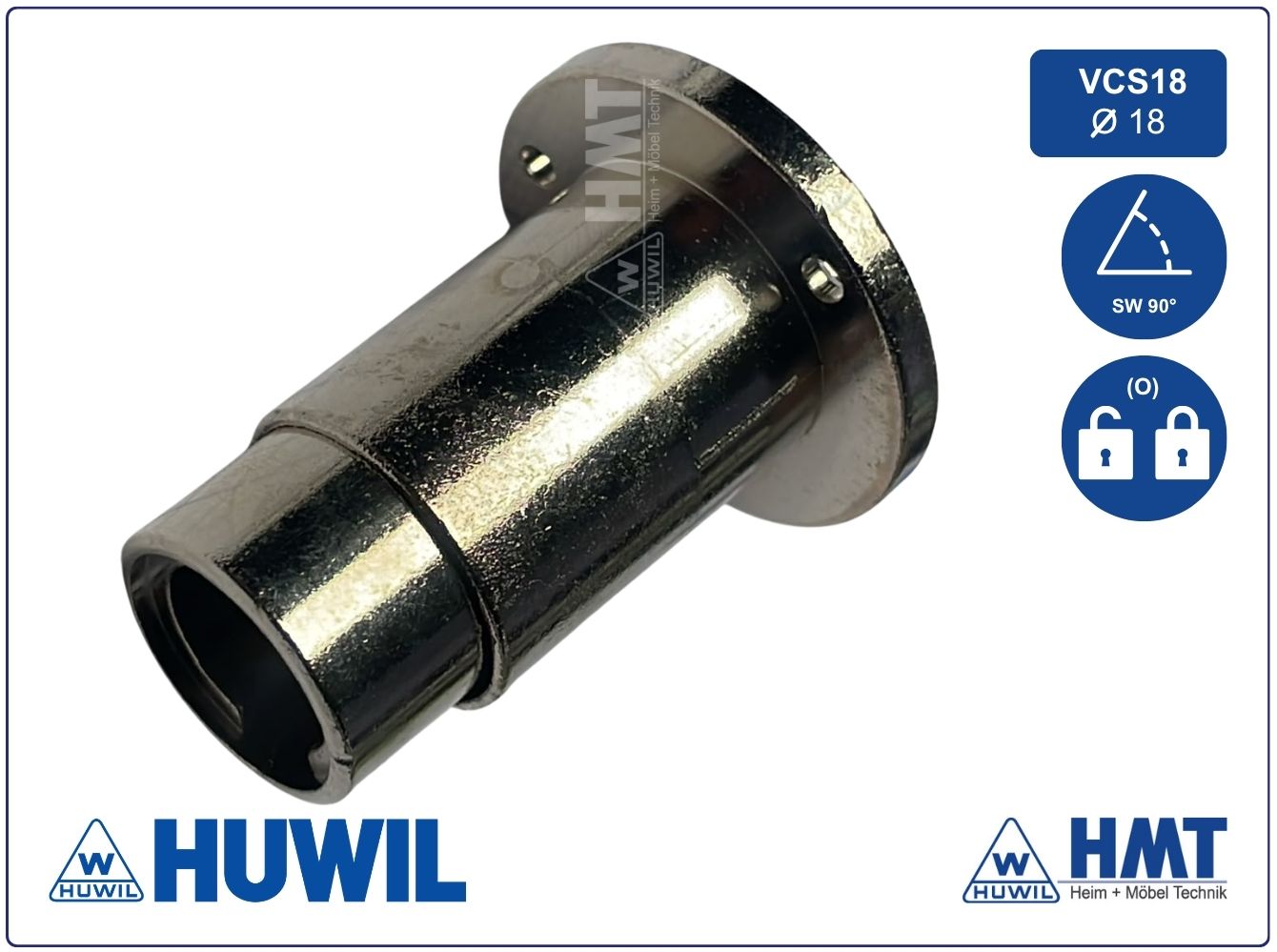 HUWIL Schloss Typ 0393 VCS18 - lad / Hub 7 / SW90° / O HUWIL Schloss Typ 0393 VCS18 - lad / Hub 7 / SW90° / O