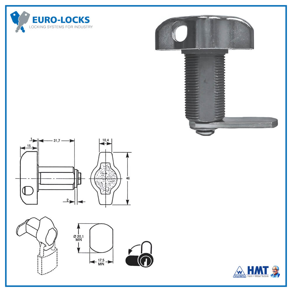 EURO-LOCKS Schloss Typ 4452 [01] - R#6310035