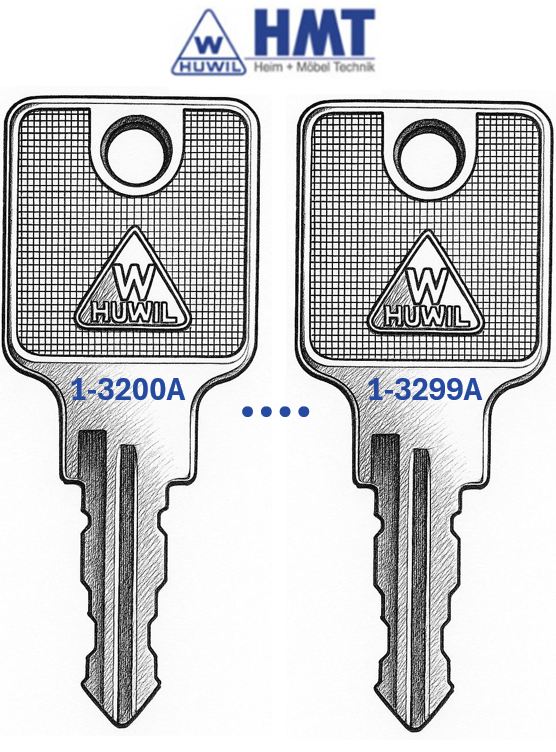 HUWIL Wendeschlüssel Typ 1550 - (3200 bis 3299)