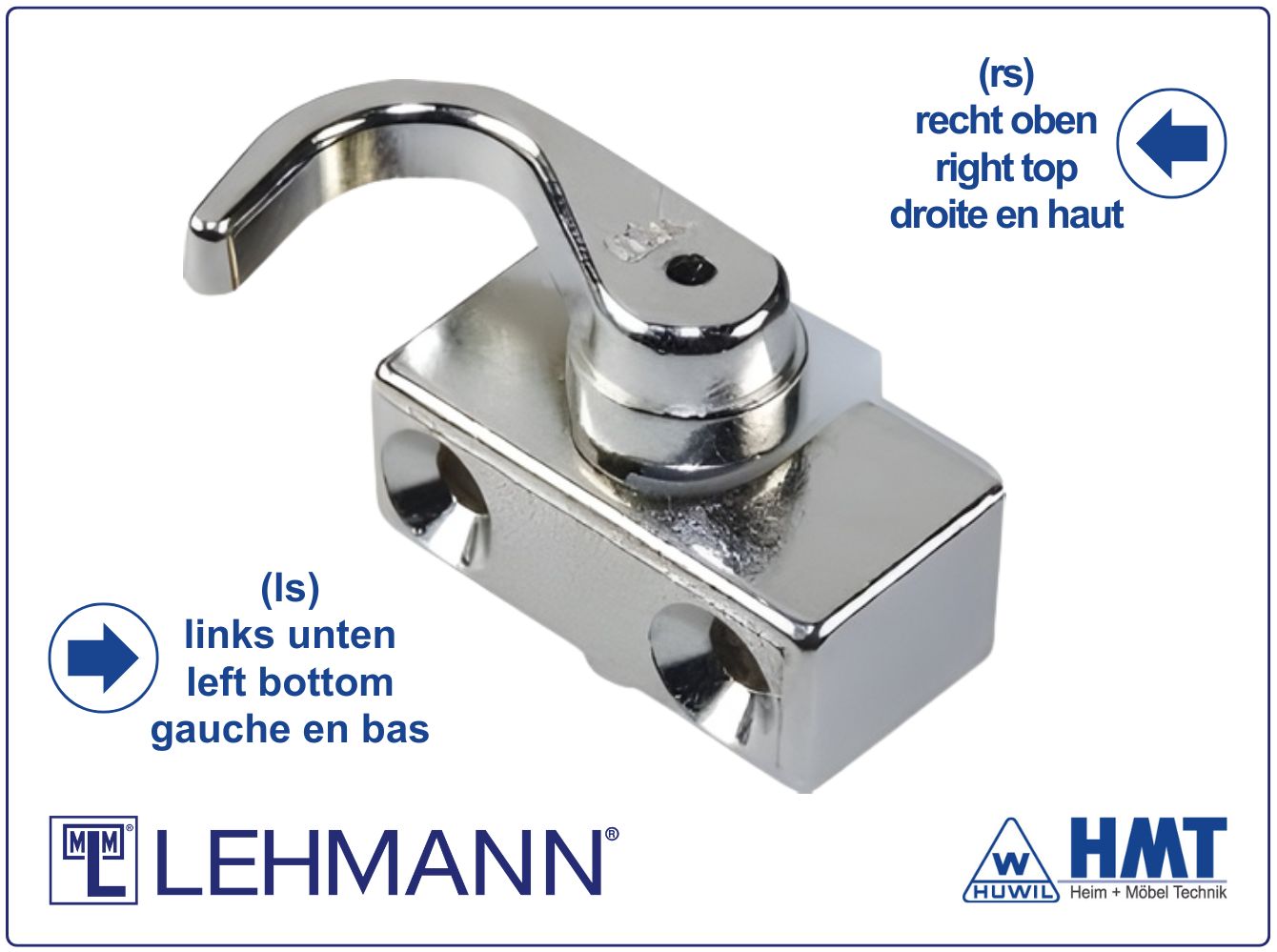 MLM Schließhaken dübelbar Typ 161.1 (rs) oben / Typ 162.1 (ls) unten MLM Schließhaken dübelbar Typ 161.1 (rs) oben / Typ 162.1 (ls) unten
