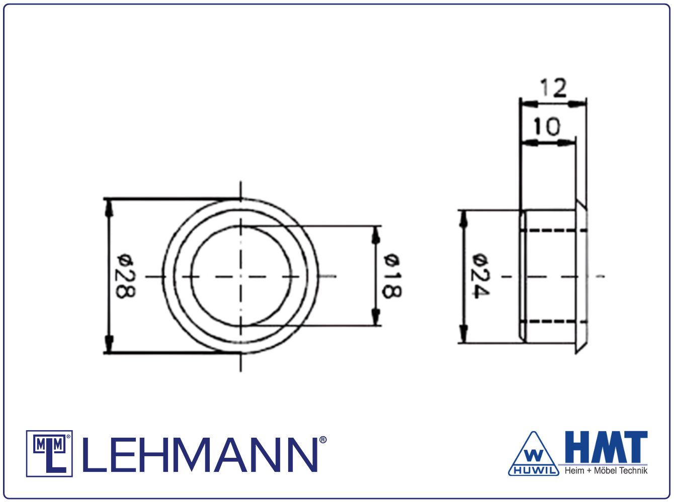 MLM Rosette Typ 2817 Ø24mm / Ø18mm MLM Rosette Typ 2817 Ø24mm / Ø18mm