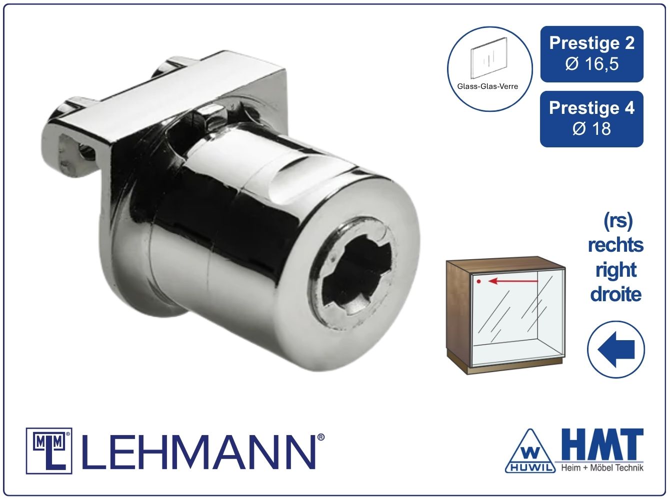Glastürschloss Typ 324.02 P2/P4 - rs