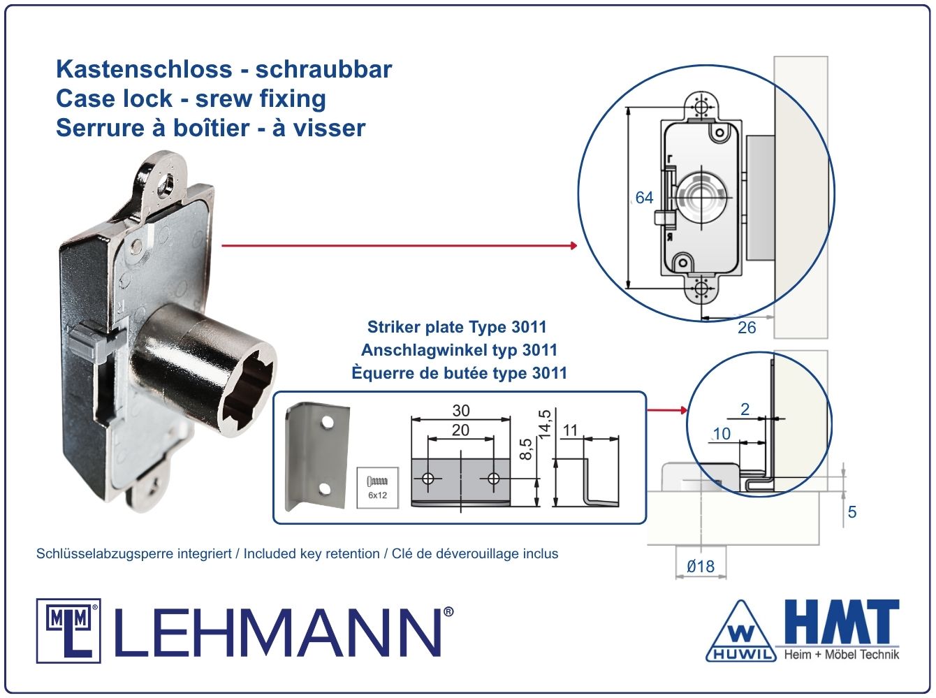 MLM Schloss Typ 550 P2 - D30 / rs + ls MLM Schloss Typ 550 P2 - D30 / rs + ls