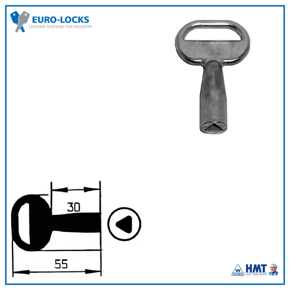 EURO-LOCKS Dreikantschlüssel ▲ 7 mm EURO-LOCKS Dreikantschlüssel ▲ 7 mm