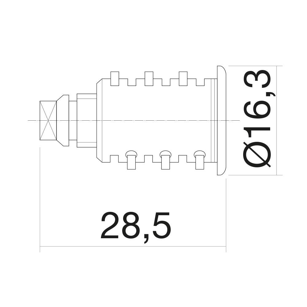 HUWIL Zylinder Typ 0060 VCS18 - [SK: H-3] - 3041-4000
