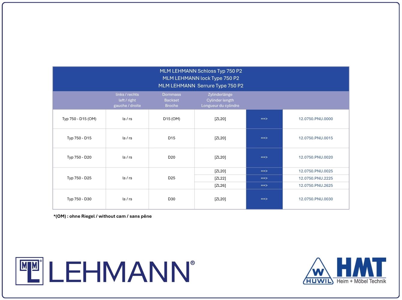 MLM Schloss [6] Typ 750 P4 - [ZL26] / D15 (OM) / rs + ls
