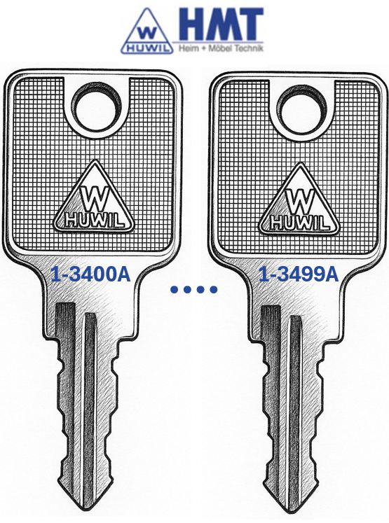 HUWIL Wendeschlüssel Typ 1550 - (3400 bis 3499)