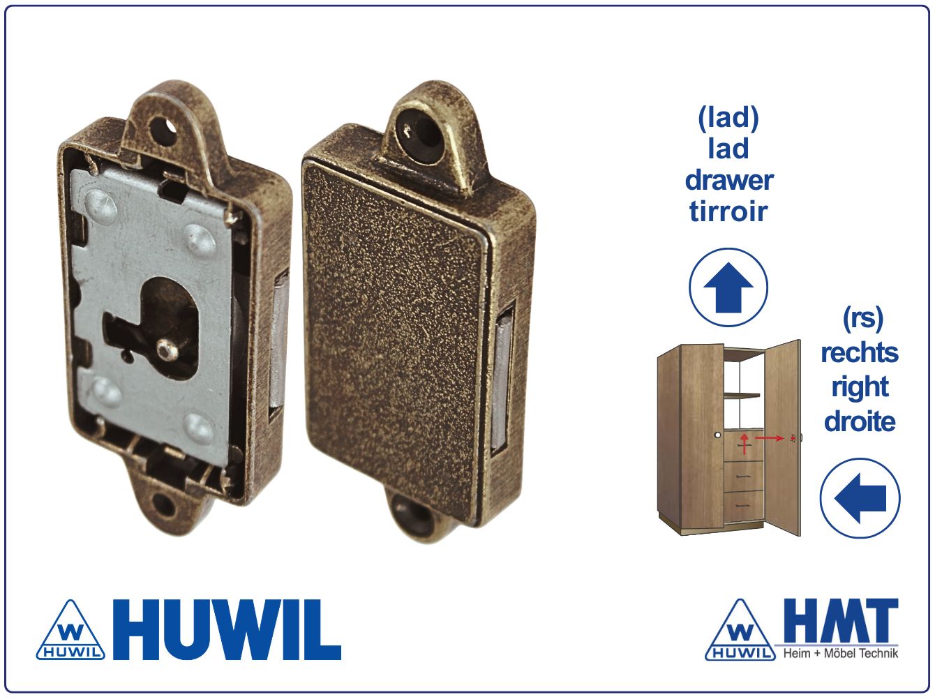 HUWIL Schloss Typ 0426 [B] - D15 / rs + lad