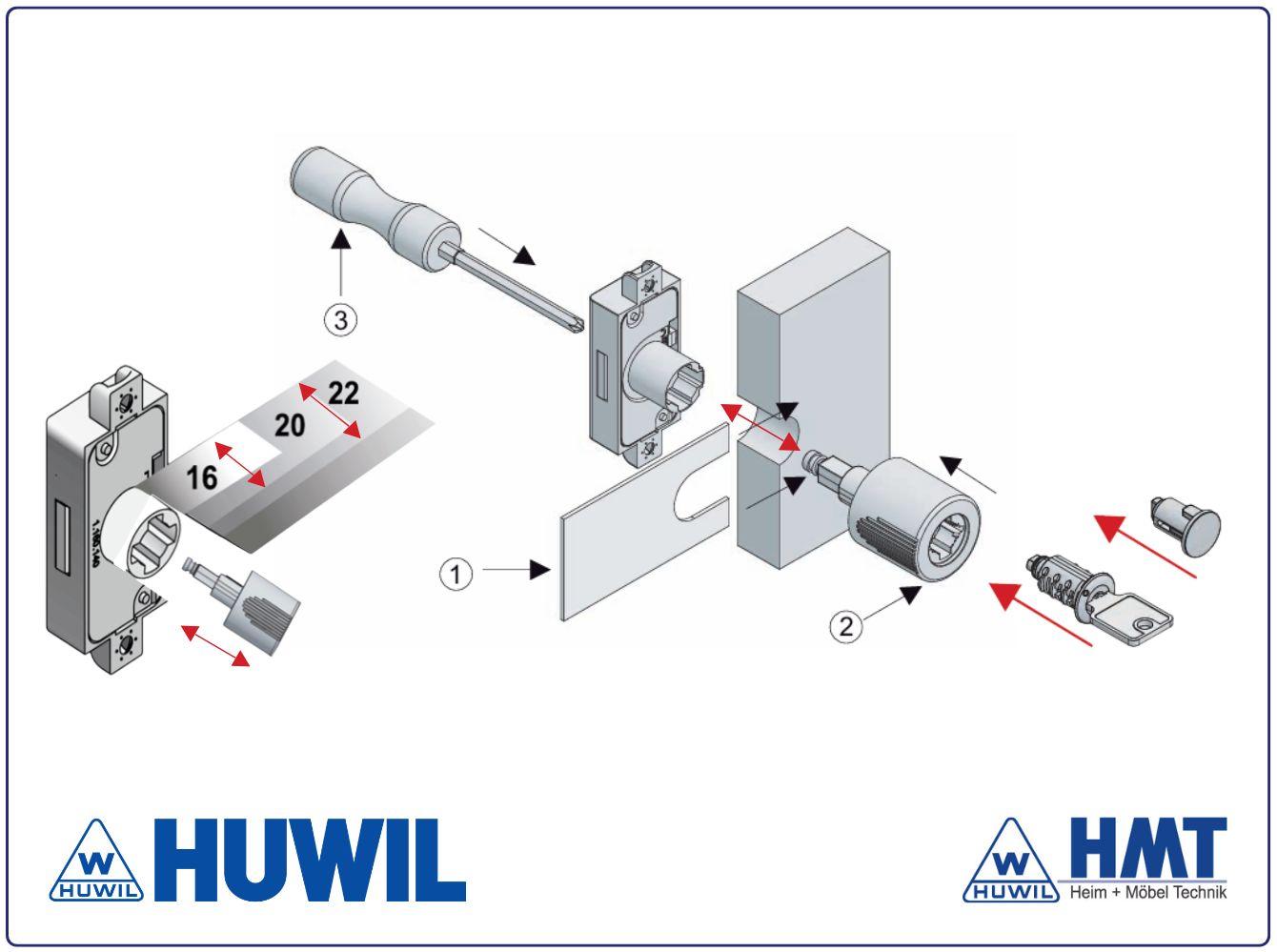 HUWIL Knopf Typ 0568 VCS18 [MS16-22] VK - ls