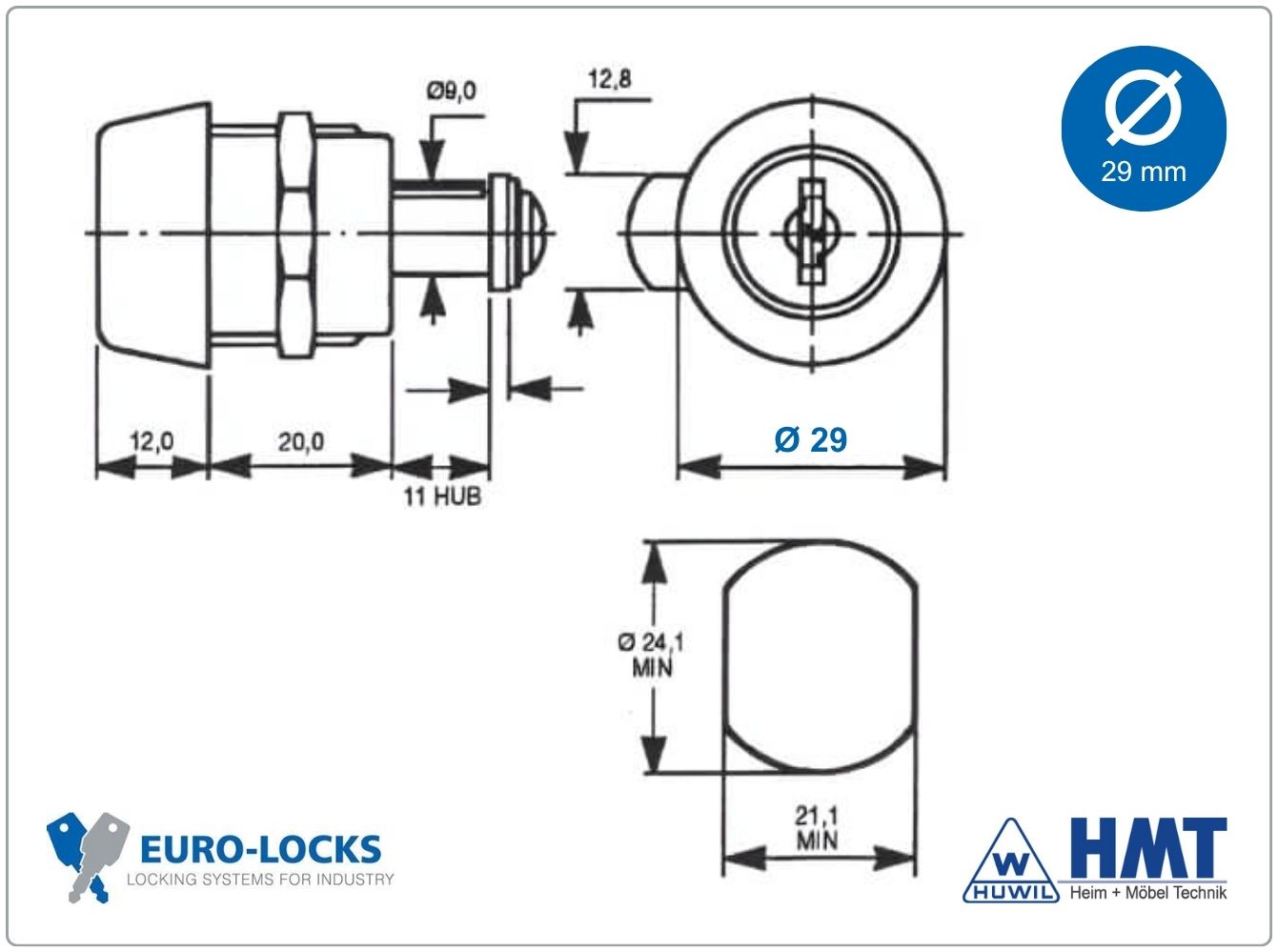 EURO-LOCKS Schloss Typ B443 - GL EURO-LOCKS Schloss Typ B443 - GL