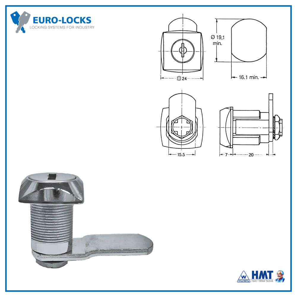 EURO-LOCKS Schloss Typ 0802 [180°] - 7330440 / VS
