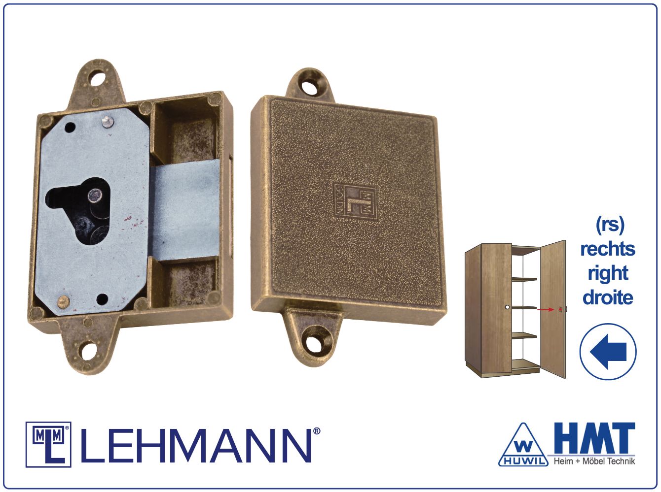 MLM Schloss Typ 530 [B] für Bartschlüssel - D30 / rs