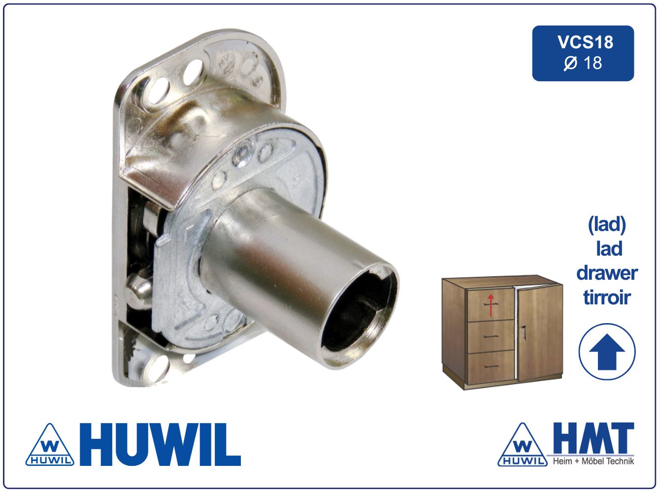 HUWIL Schloss Typ 0358 VCS18 - D15 / lad