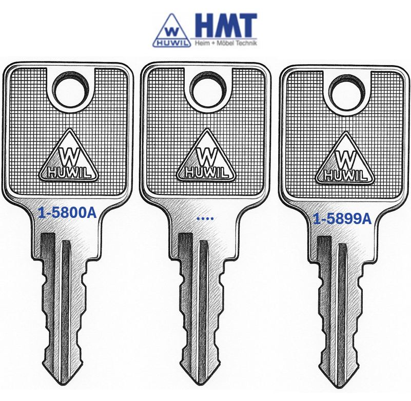 HUWIL Wendeschlüssel Typ 1550 - (5800 bis 5899)