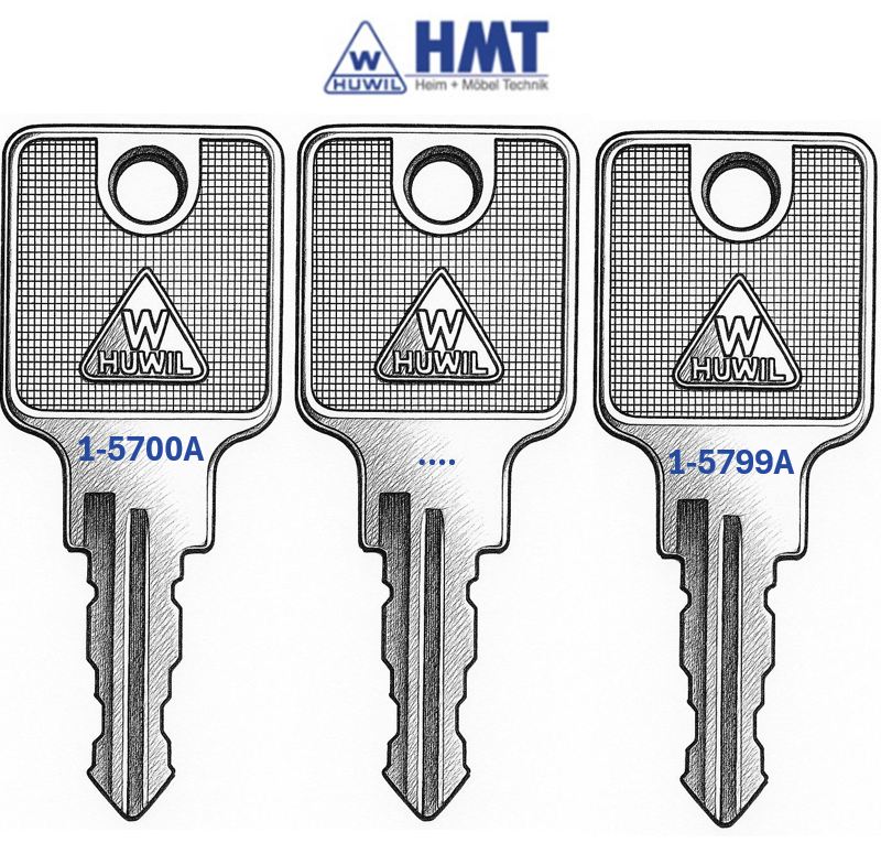 DELETE HUWIL Wendeschlüssel Typ 1550 - (5700 bis 5799)