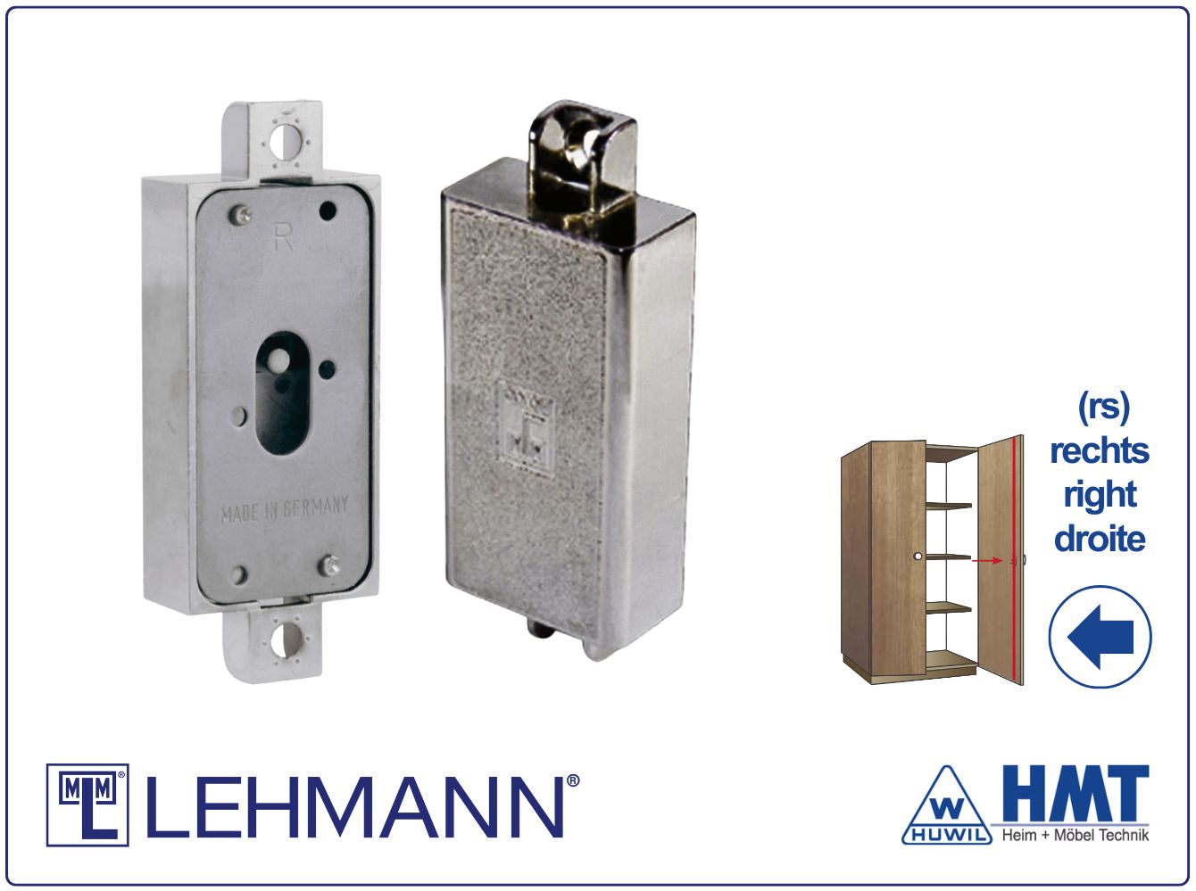 MLM Schloss Typ 700 [N] für Bartschlüssel - D15 (OM) / rs