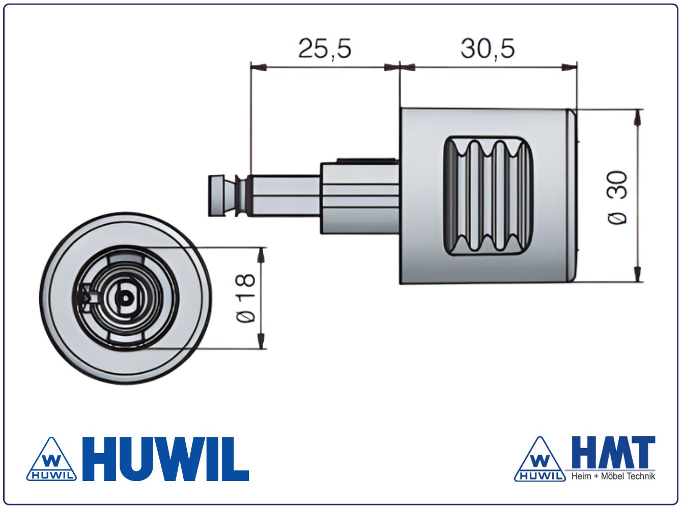 HUWIL Knopf Typ 0568 VCS18 [MS16-22] VK - rs