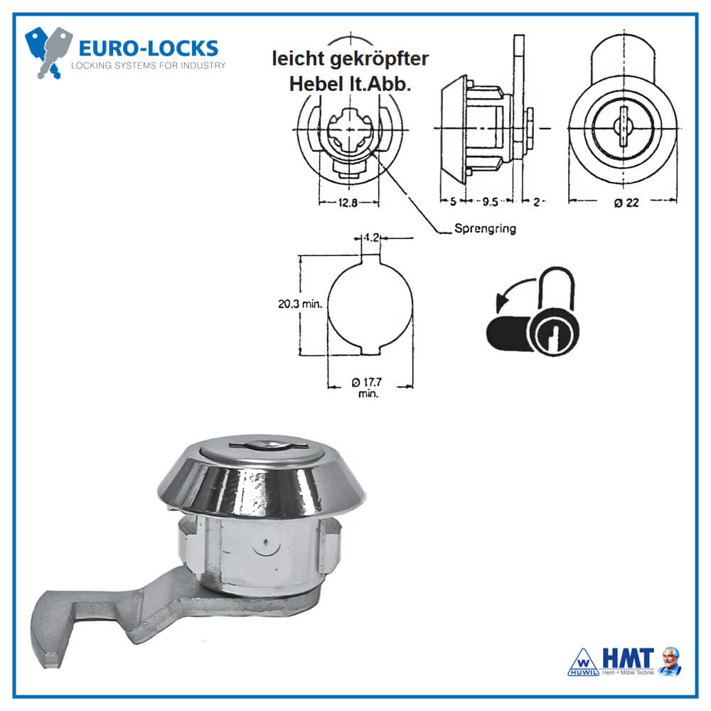 EURO-LOCKS Schloss Typ 0221 [08] - R#M250820 / VS