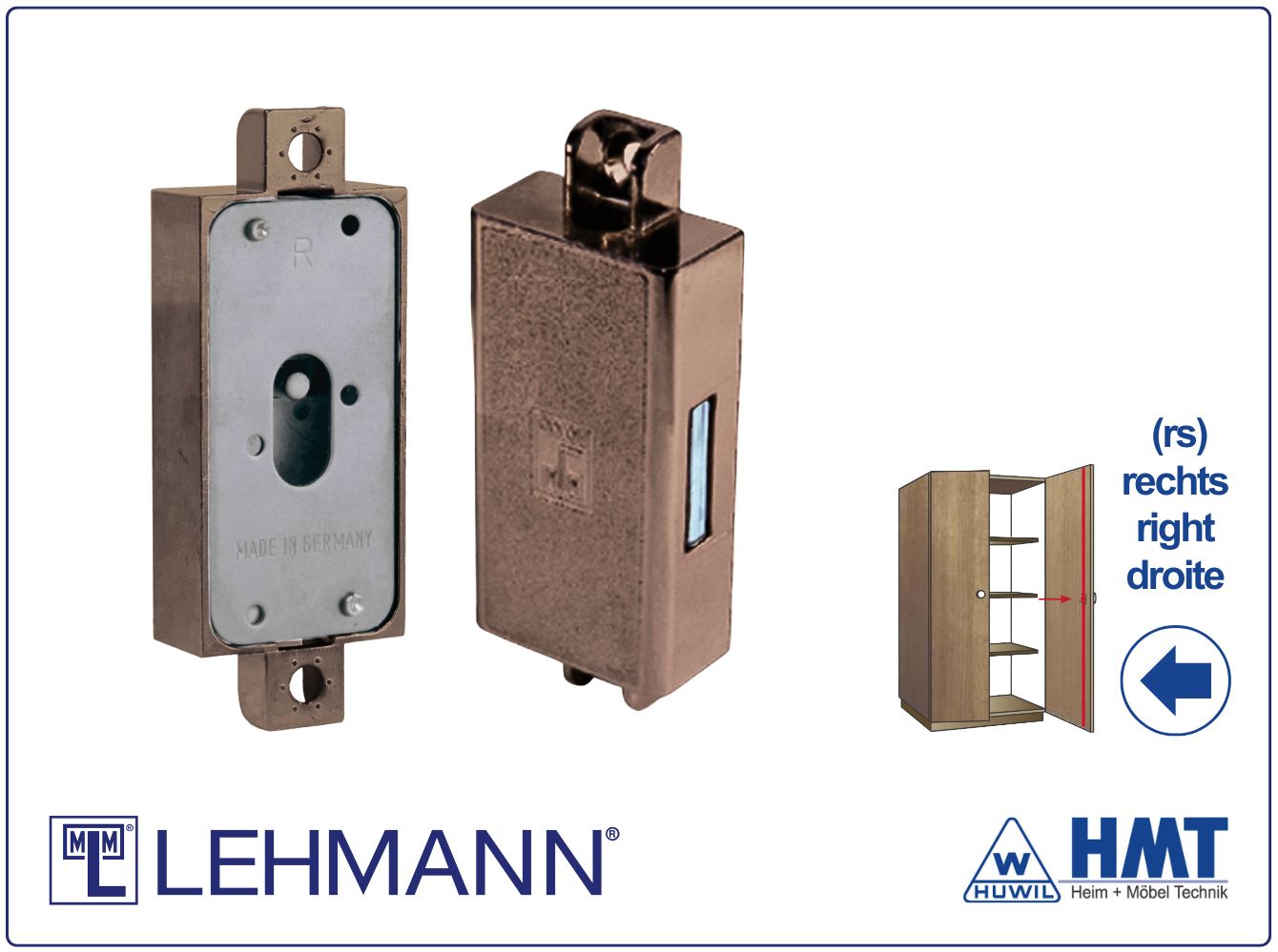 MLM Schloss Typ 700 [B] für Bartschlüssel - D15 (OM) / rs