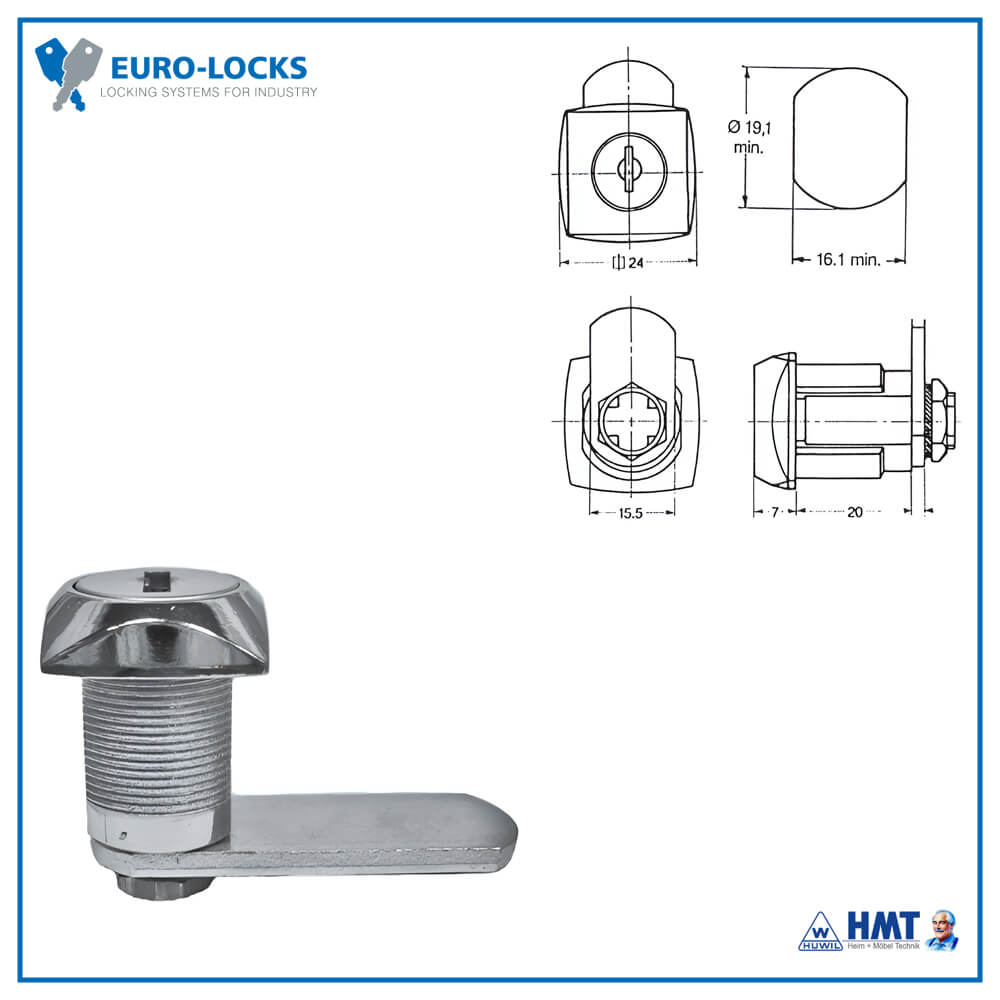 EURO-LOCKS Schloss Typ 0802 [180°] - 7310040 / VS