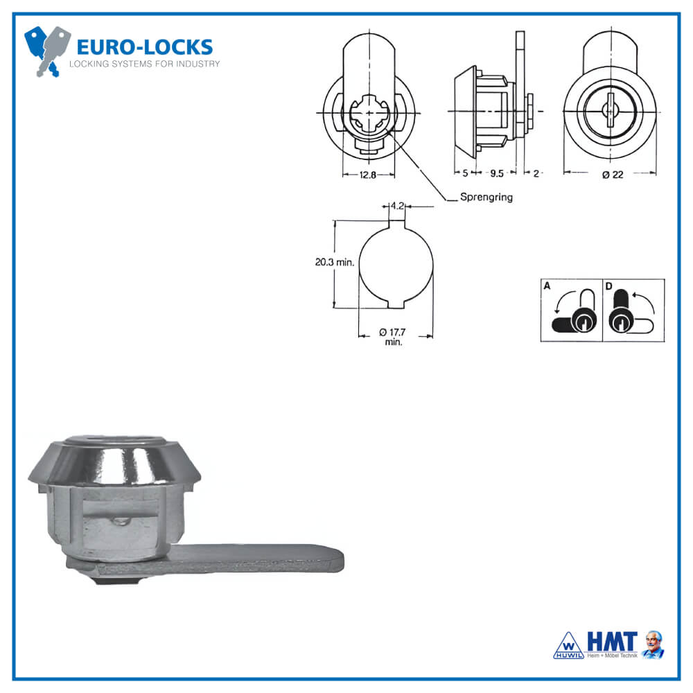 EURO-LOCKS Schloss Typ 0221 [02] - R#M210030 / VS