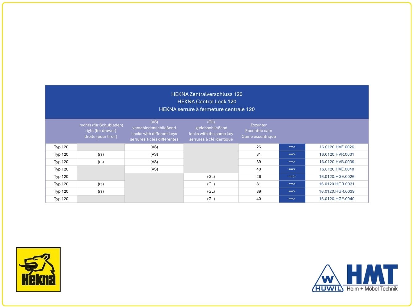 Hekna Schloss 13010 E Typ 120 [W9] - [L40] / VS