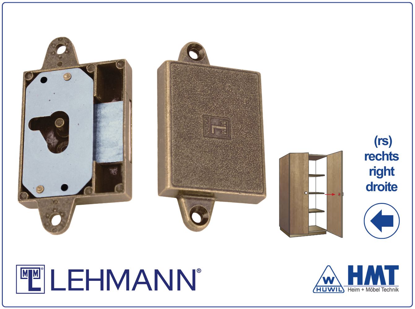 MLM Schloss Typ 530 [B] für Bartschlüssel - D25 / rs